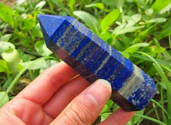 

Natural Lapis Lazuli Stone POint ore energy Gems stone column 50mm-70mm wholesale