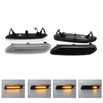 

2x Dynamic Side Marker Light Flowing Side Repeater Lamp Turn Signal Light LED Panel Lamp For BMW For Mini Cooper R60 R61