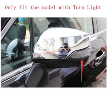

chrome side door Rearview Mirror Cover trim Turn Light For Subaru Forester 2013 2014