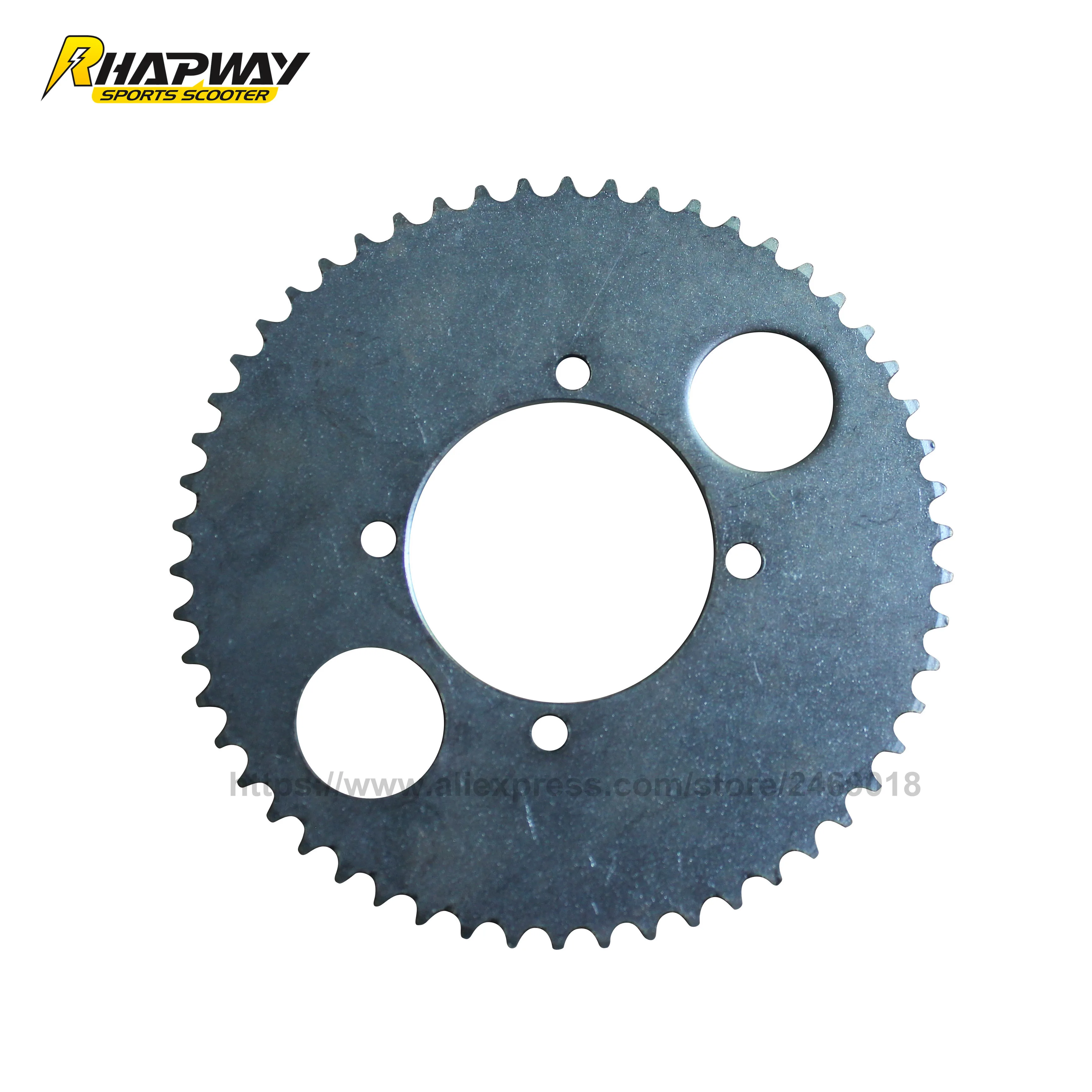 Scooter T8F 54Teeth Chain Sprocket 4 Holes Rear Chain Gear 140mm