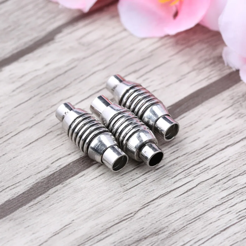 

reidgaller 10pcs copper magnetic clasps connect for 4mm round leather cord bracelets diy jewelry making accessories