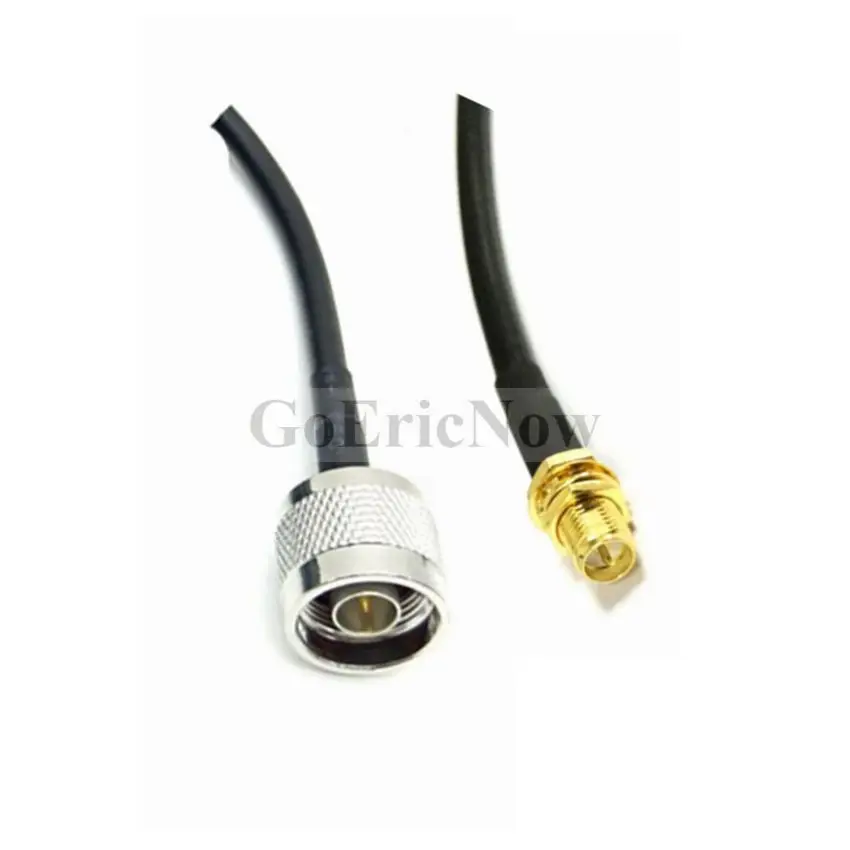 RG58 UHF N MALE TO BNC MALE 3 FOOT PIGTAIL JUMPER CABLE PATCH CORD MADE IN USA