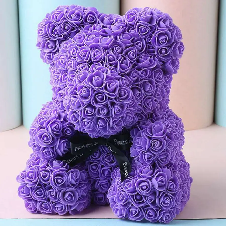 Valentine's Day Gift for Her/him 40cm Rose Bear Rabbit Stuffed Animals Present for Girlfriend Birthday Bouquet Best Gift Idea Valentine's Day Gift for Her/him 40cm Rose Bear Rabbit Stuffed Animals Present for Girlfriend Birthday Bouquet Best Gift Idea