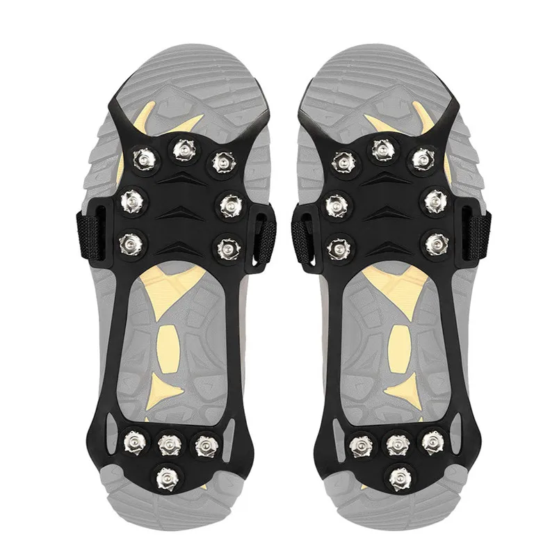 1 pair Crampons Non-slip Snow Cleats Shoes Boots Cover Step Ice Spikes Grips Crampons For Hiking Climbing Accessories  #4n27 (1)