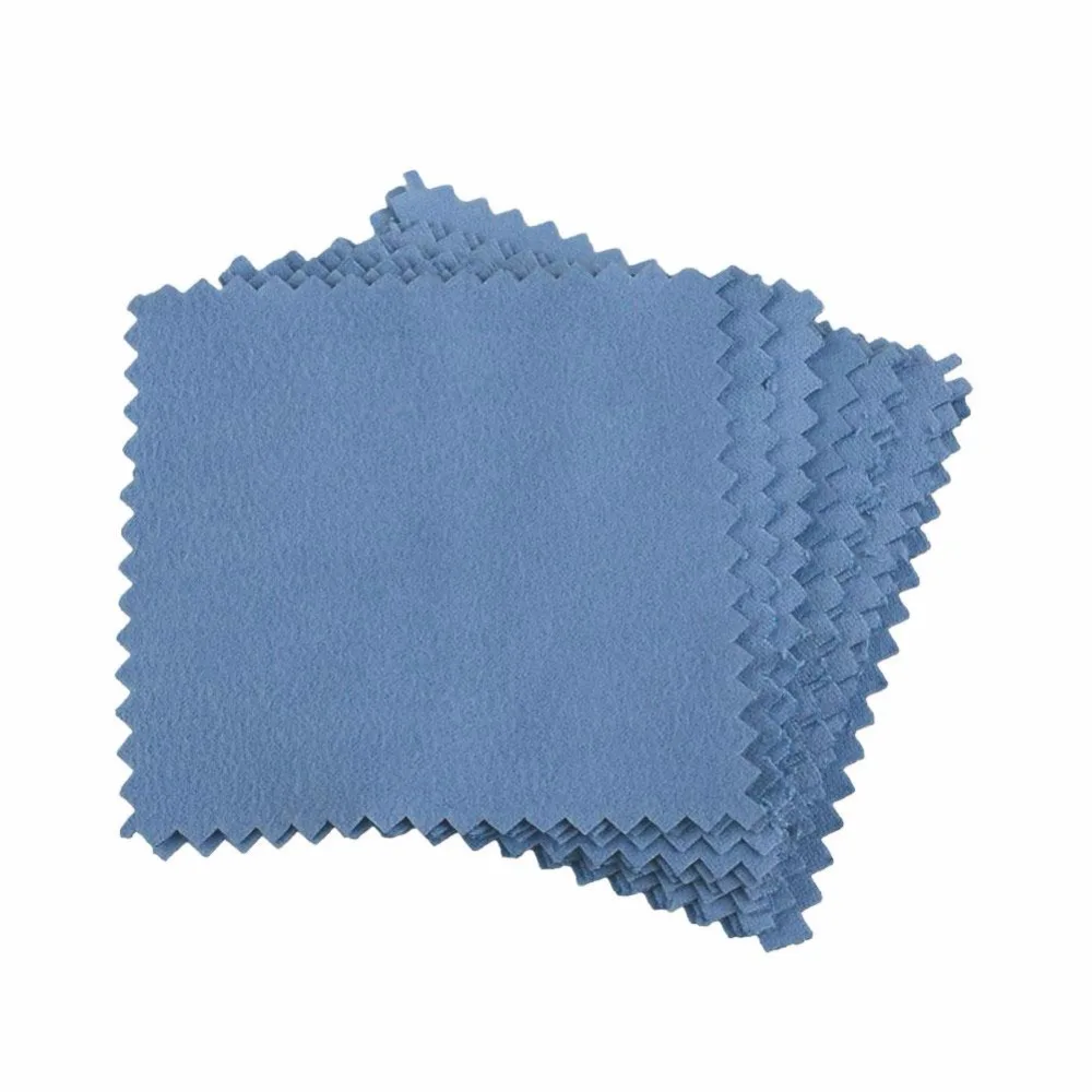 10PCS/Lot 8*8 CM Polishing Cloth Jewelry Sterling Silver Cleaning Cloth