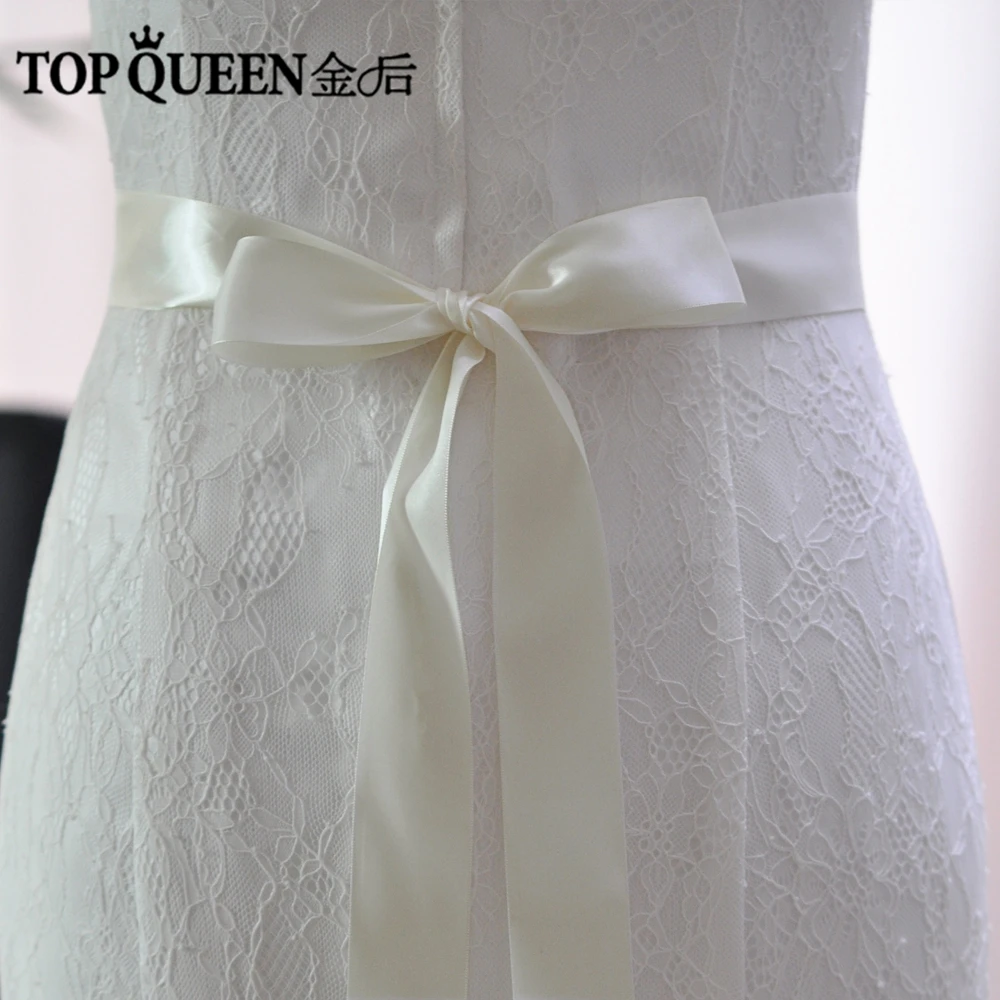 Topqueen s40-4 новые акции свадебные ленты Sashs 4 см ширина 19 Цвета