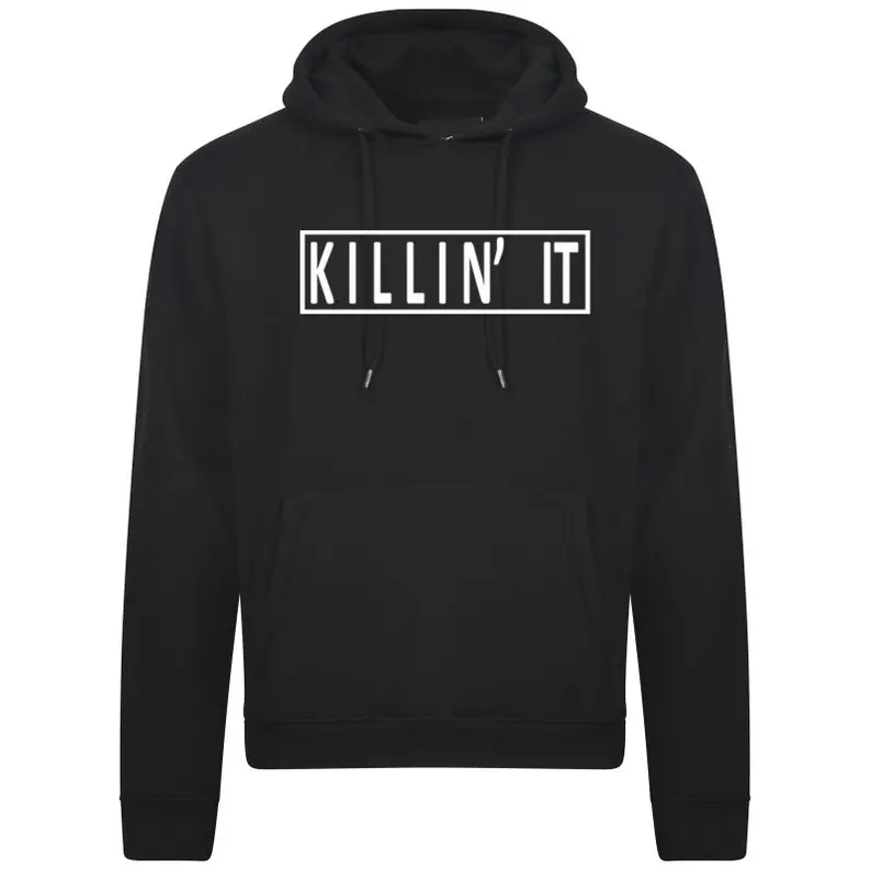 

Skuggnas New Arrival Killin It Hoodie Tumblr Hoodie Hipster Top Unisex Fashion gift Hoody funny Hood Aesthetic Clothing