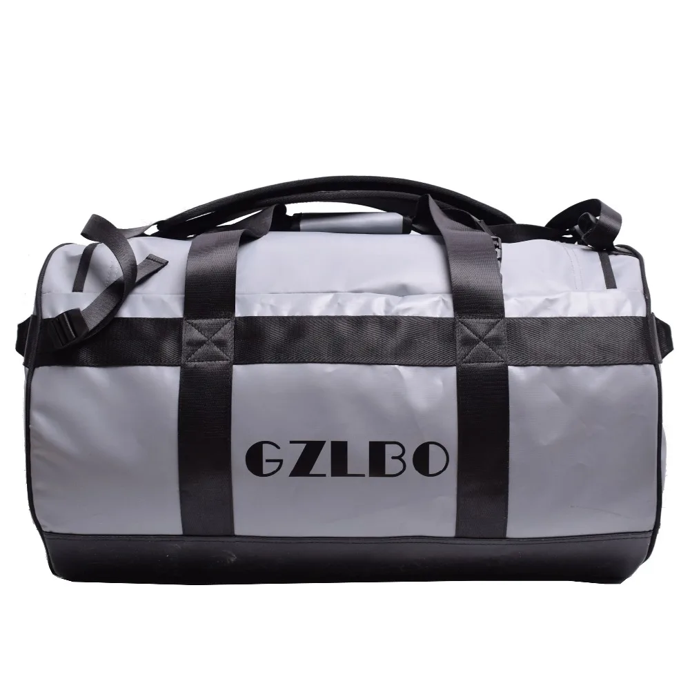 

GZLBO 65L Popular PVC waterproof bag grey travel bag Waterproof duffel bag