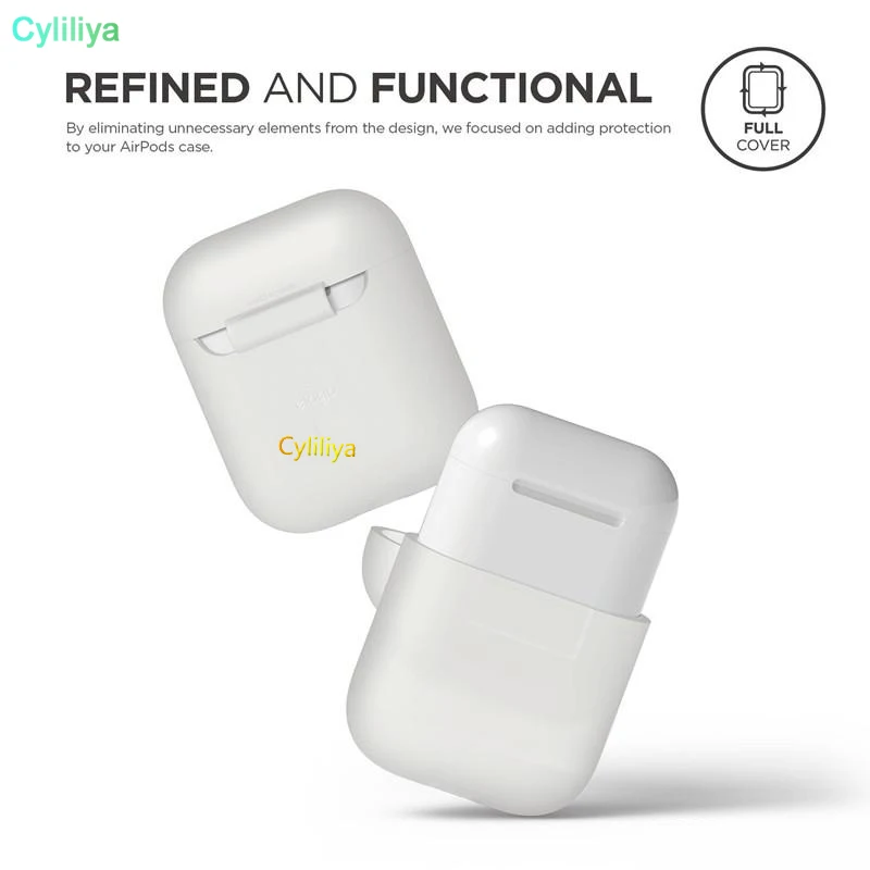 

500pcs Silicone Shock Proof Protective Case Holder Shell Cover Glow in the Dark for Apple AirPods Wireless Earphone Accessorie