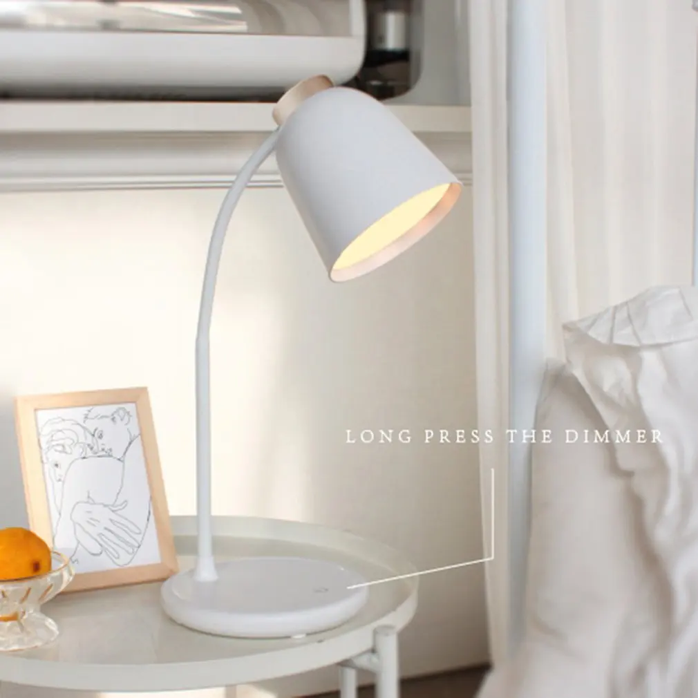 

USB Rechargeable LED Desks Table Lamp Adjustable intensity Reading Light Touch Switch Desk Lamps Desk Lamps