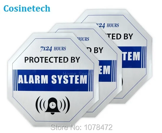 20 шт. Предупреждение знак Стикеры для безопасности системы сигнализации дома, Anti-Theft Предупреждение Mark для безопасный дом, сигнал тревоги Стикеры защиты наклейка