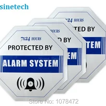 20 шт. Предупреждение знак Стикеры для безопасности системы сигнализации дома, Anti-Theft Предупреждение Mark для безопасный дом, сигнал тревоги Стикеры защиты наклейка