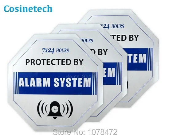 

20 PCS Warning Sign Sticker for security home Alarm system,anti-theft warning mark for safe house,alarm sticker safeguard Decal