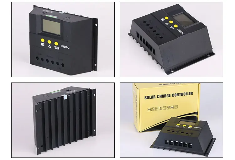 Lcd 12 V/24 V 40A 50A 60A дисплей солнечной зарядки r PWM контроллер солнечной зарядки CM6024