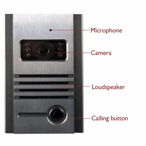 7 дюймов ИК Ночное видение с 2 Мониторы домофон Системы проводной видео домофон