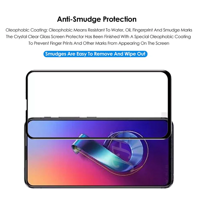 2 упаковки, полное покрытие, закаленное стекло для Asus ZenFone 6, защита экрана 9 H, Защитное стекло для телефона, для Asus ZS630KL, стекло