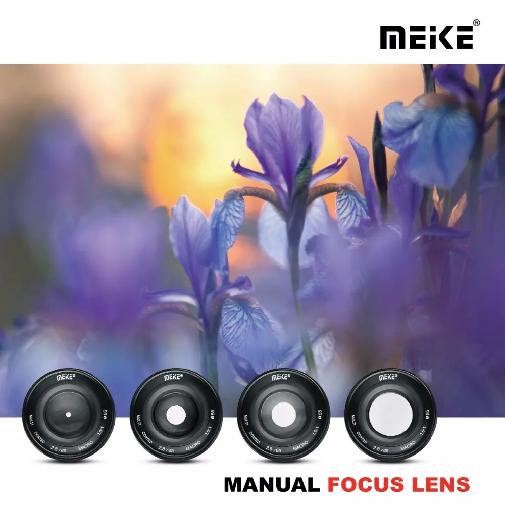 MEKE 85 мм f/2,8 ручная фокусировка полный кадр макрообъектив для Nikon DSLR камеры D500/D610/D750/D800/D810/D850/D3400/D5300/D5600