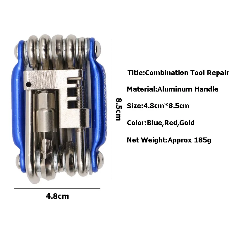 11 In 1 Multifunction Bicycle Repair Tools Set Portable Steel Wrench MTB Road Bike Pro Maintain Ferramenta Cycling Tools SW0014 (4)