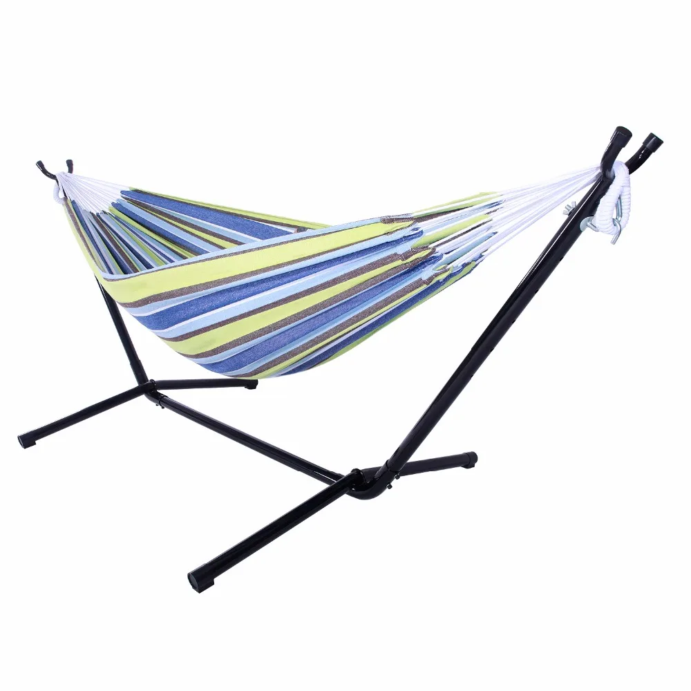 

(US) Polyester Outdoor Portable Hammock Set with Stand Dropshipping