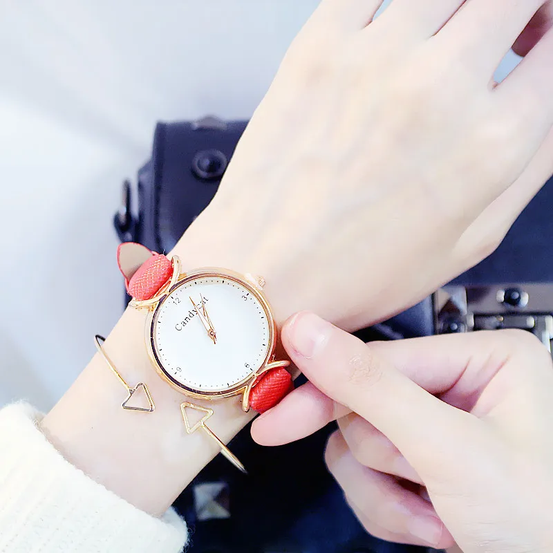 Reloj de dama высококачественные кварцевые часы для женщин Топ бренд Candycat роскошные