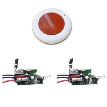 

Simple Design AC220V 1CH RF Wireless Remote Control Switch with Manual Button 2* Receiver+1* Transmitter 315/433