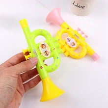 1 шт. Детские Игрушки для маленьких мальчиков и девочек цветной детский Рог Hooter инструменты, труба музыкальные игрушки случайного цвета