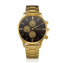 2019 Reloj de pulsera a la moda para Hombre marca de lujo Reloj de pulsera Vintage dorado fecha Reloj clásico para Hombre regalo Saatler