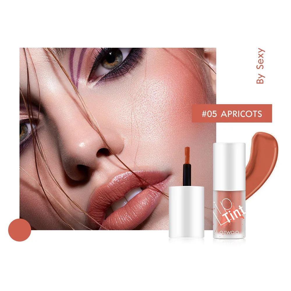 

O.TWO.O 5Pcs Lip Tint Set Moisturizing Long Lasting Liquid Blusher Beautu Makeup Matte Lipstick Set Lip Gloss