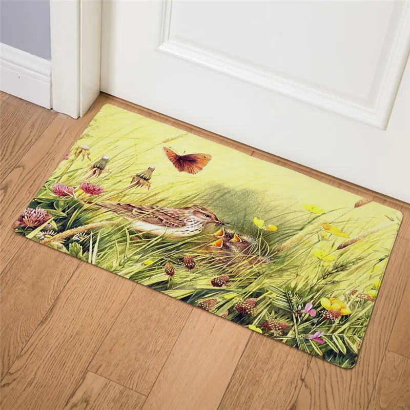 14 Собака ПВХ кожа Коврики S 46*76 см водостойкие кухня Rugs Нескользящие Декор диких животных Слон Тигр двери Коврики для гостиной - Цвет: 14