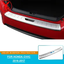 Автомобильный задний бампер протектор для honda civic 10th- из нержавеющей стали внешние части шаг аксессуары для бампера YCSUNZ