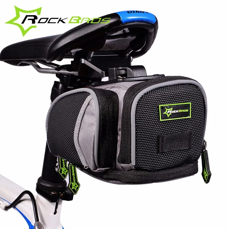 

ROCKBROS Rainproof MTB Bicycle Saddle Bags Reflective Mountain Road Bike Tail Bags 4 Colors Outdoor Seat Cycling Accessories