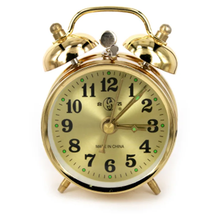 Old fashioned Desktop decoration clocks clockwork alarm clock vintage