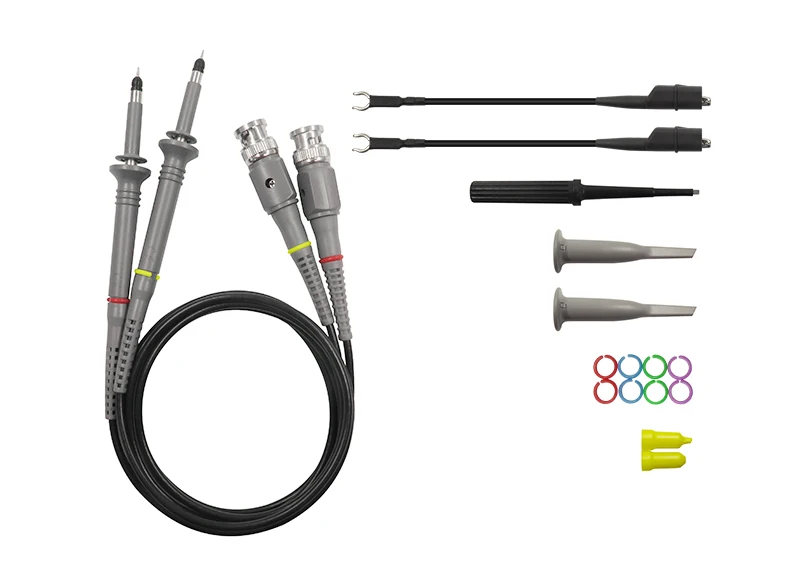 One 200MHz Oscilloscope Scope analyzer Clip Probe test lead kit for HP Tektronix 