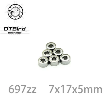 

ABEC-3 20pcs/Lot 697ZZ 697 ZZ 7x17x5mm Mini Ball Bearing Miniature Bearing Deep Groove Ball Bearing Brand New 7*17*5 MM