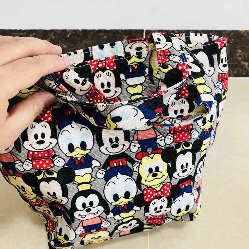 Disney Новый Рюкзак Kawaii Мультфильм Микки Маус для женщин плечо холст хозяйственные