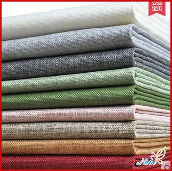 

SMTA Patchwork Fabrics Cotton Fabric The Cloth By The Meter How . For Furniture Coarse Hemp Flax 50*150cm Brocade Fabric Plain