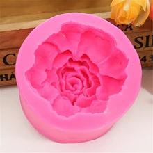 3D большие цветы розы Мыло плесень инструменты для украшения шоколадного торта DIY выпечки помадка силиконовые формы E557