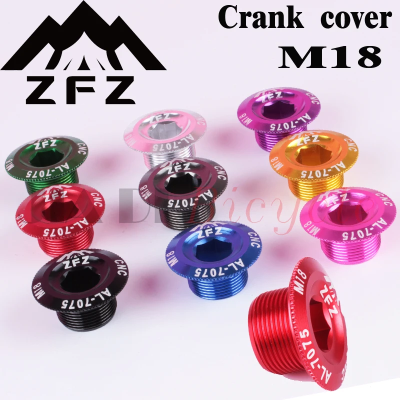 

Dental Plate Cover Crank Screw Cap M18 MTB Crankset Crank Cover Aluminum BMX NRoad Bike Fitting 9 Colors