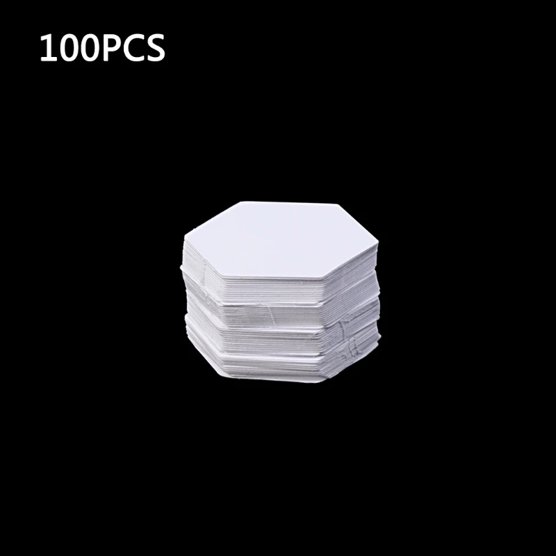 

100Pcs Hexagon Templates for Patchwork Paper Quilting Sewing Craft DIY Six Sizes