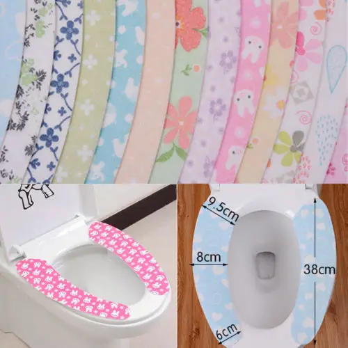 

Bathroom Toilet Seat Closestool Washable Soft Warmer Mat Cover Pad Cushion