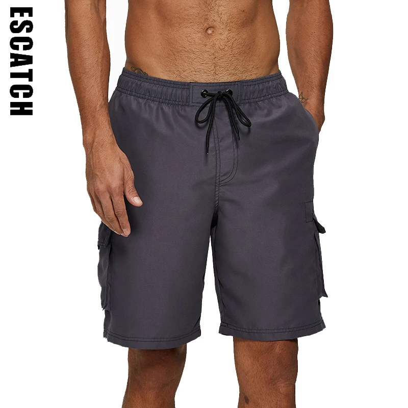 

Escatch 2020 Quick Dry Men's Swimming Trunk Beach Shorts Swimsuit Boxer Trunk Summer Vacation Wear Plus Size XXXL