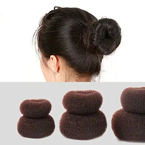 Cute Donut Hair Bun 7 Pcs Bun Maker Set Hair Bun Makers 1 Extra