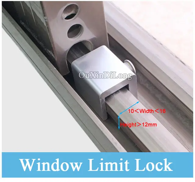 Us 35 99 37 Off Hot 4pcs Plastic Steel Door And Window Track Locks Sliding Window Limit Lock Anti Theft Door Lock Children Safety Lock In Locks From