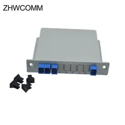 ZHWCOMM sc upc PLC 1X3 волоконно-оптический сплиттер FTTH разветвленный блок 1 × 6 ПЛК Бесплатная доставка