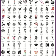 Шаблон татуировки Золотой Феникс, no.03 Аэрограф татуировочные трафареты 100 шт. Тотем тематическая картинка с надписью