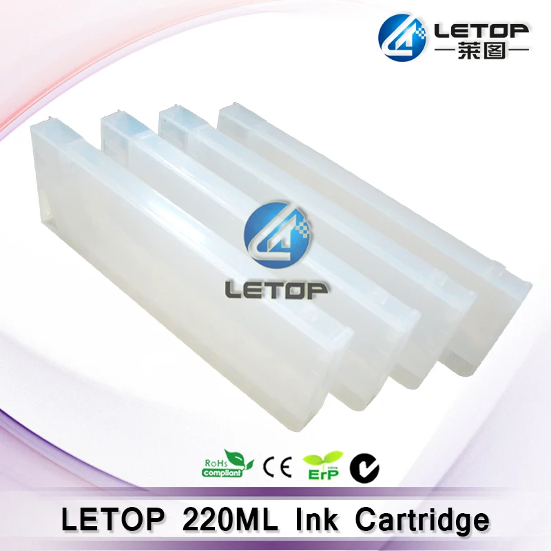 

Corrosion resistant!! 4pcs/lot 220ml refilled ink cartridge solvent printer 220ml ink cartridge
