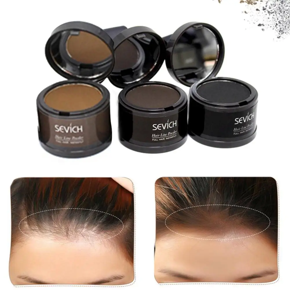 

Makeup Hair Line Shadow Powder Eyebrow Powder Extract Easy to Wear Make Up neat symmetry hairline with Mirror Puff Fibers 40P