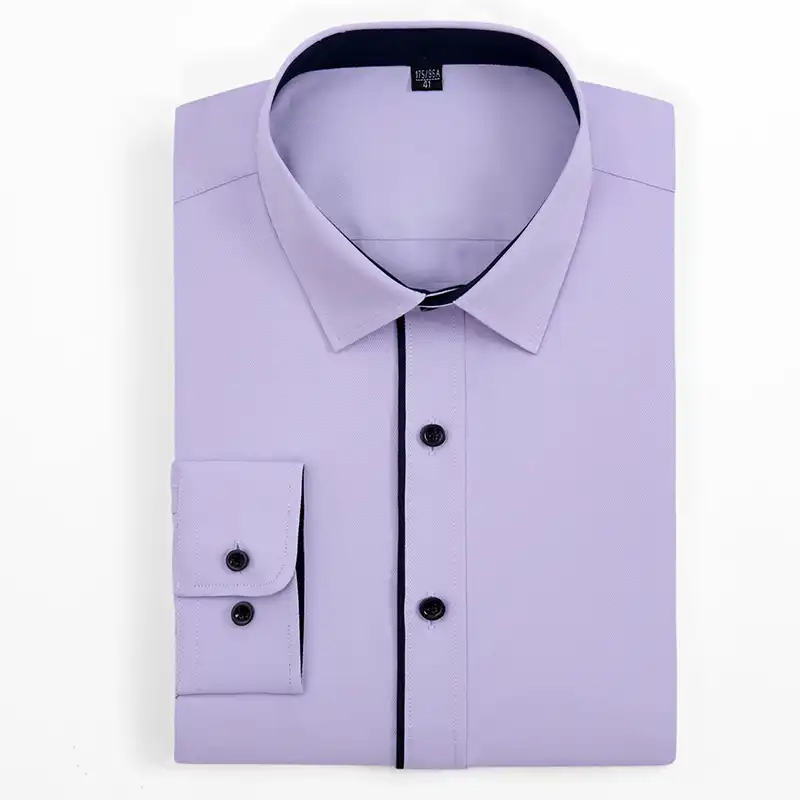 purple and white dress shirt