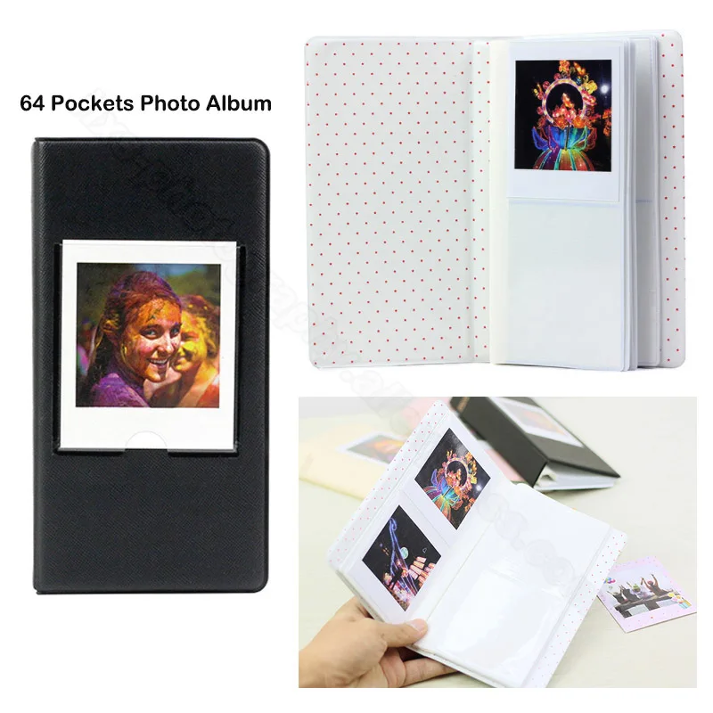 Fujifilm Instax квадратная черная пленка фотобумага(10-100 листов) для Instax SQ10 SQ6 SQ20 мгновенные пленки камеры поделиться SP-3 принтер - Цвет: 64 Pockets Album