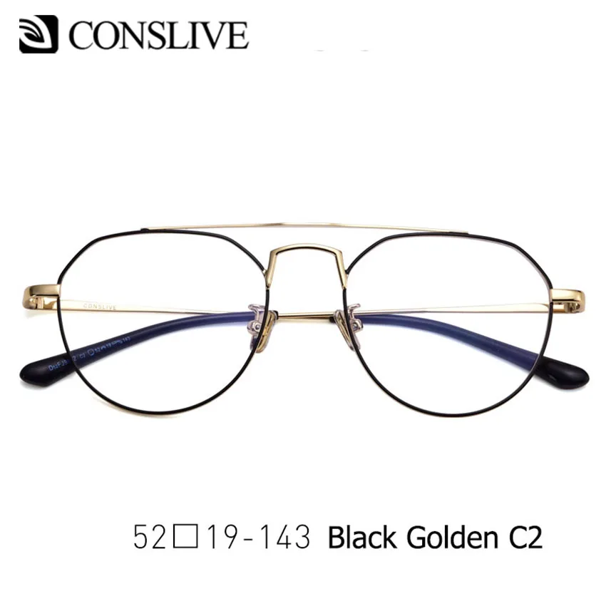 Голубые световые блокирующие компьютерные очки для женщин, анти-синий луч, ноль очки для игр, астигмастический близорукий(оправа+ линзы) 9812 - Цвет оправы: C2 Black Gold